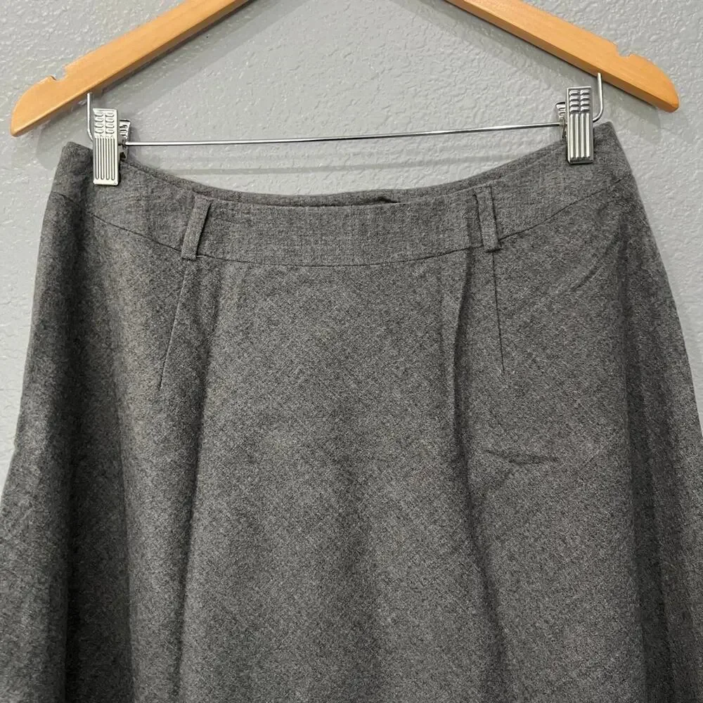 Talbots gray herringbone a line